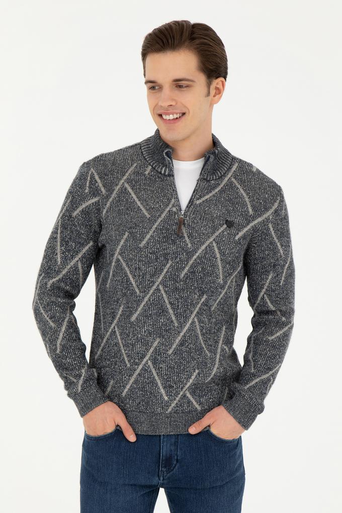 Erkek Lacivert Kazak