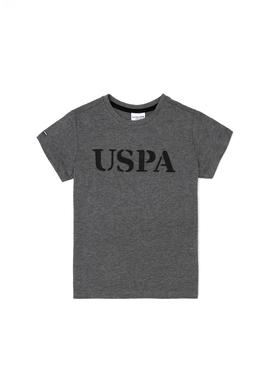 Erkek Çocuk Antrasit Melanj Basic Tişört - 50248206186