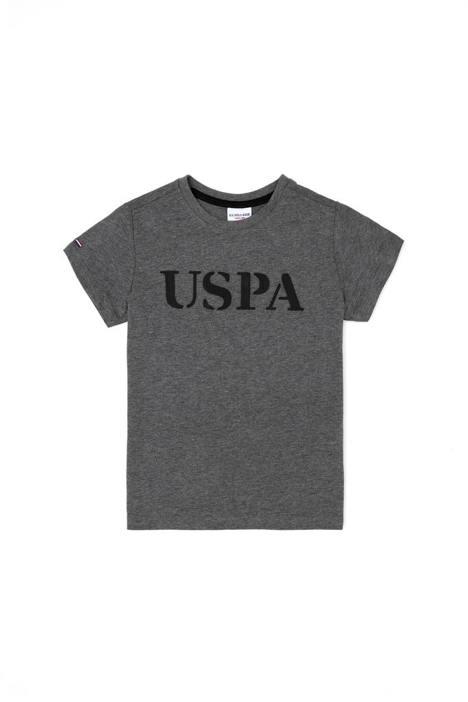 Erkek Çocuk Antrasit Melanj Basic Tişört