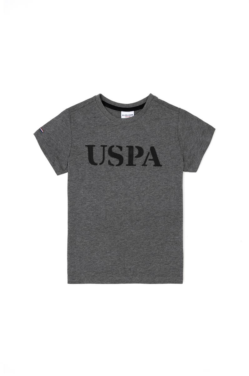 Erkek Çocuk Antrasit Melanj Basic Tişört