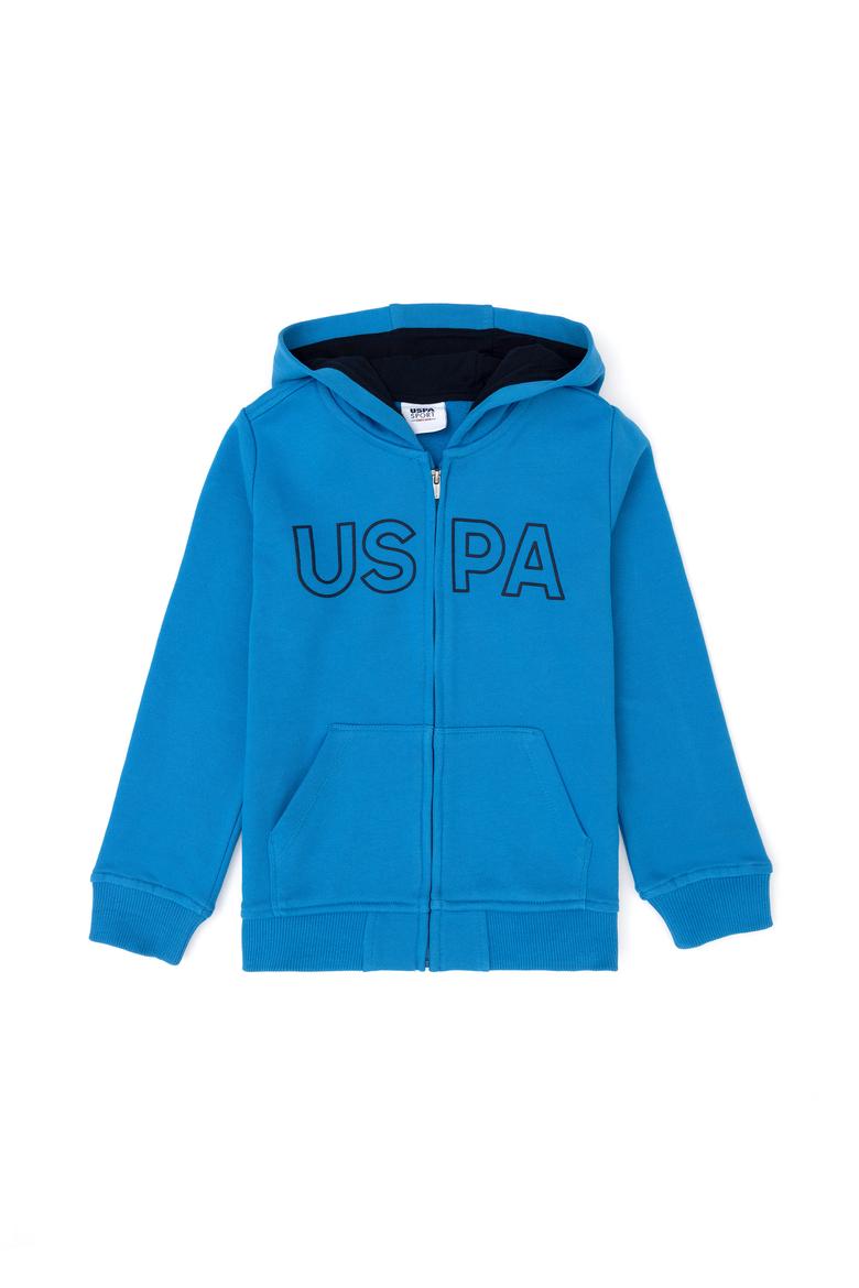 Erkek Çocuk Kobalt Mavi Basic Sweatshirt