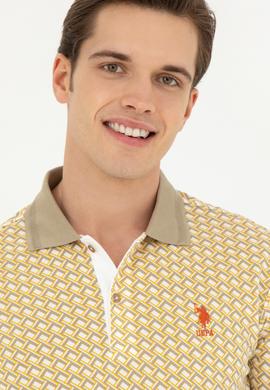 Erkek Regular Fit Polo Yaka Açık Haki Tişört - 50281523001