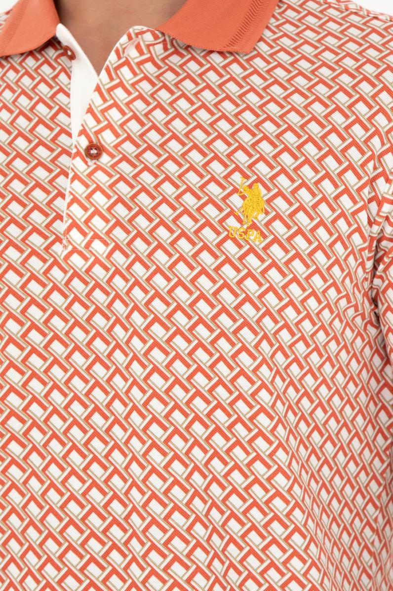 Erkek Regular Fit Polo Yaka Pudra Tişört