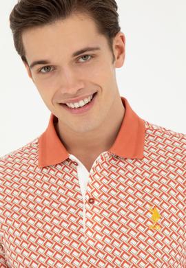 Erkek Regular Fit Polo Yaka Pudra Tişört - 50281523037