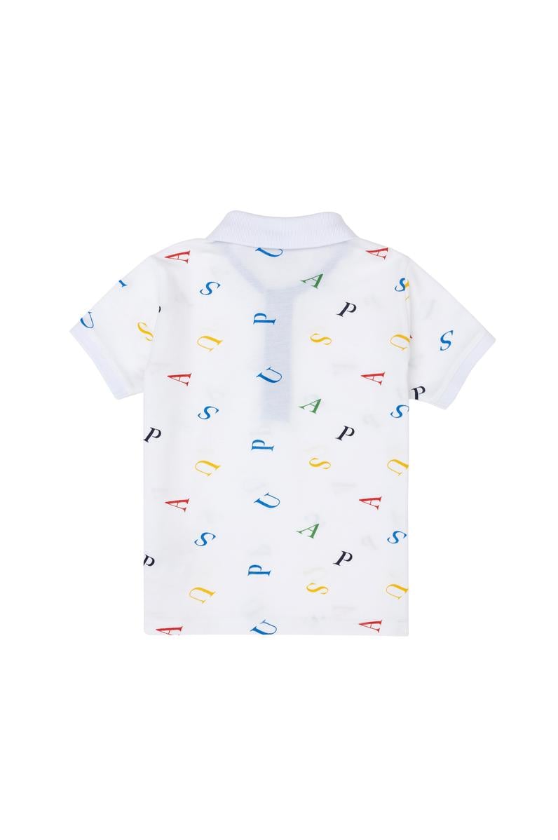 Erkek Çocuk Beyaz Polo Yaka Tişört