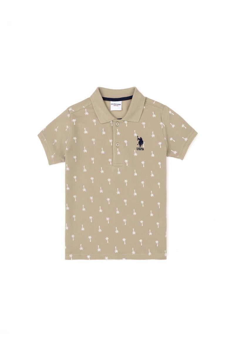 Erkek Çocuk Açık Haki Polo Yaka Tişört - 50288073004