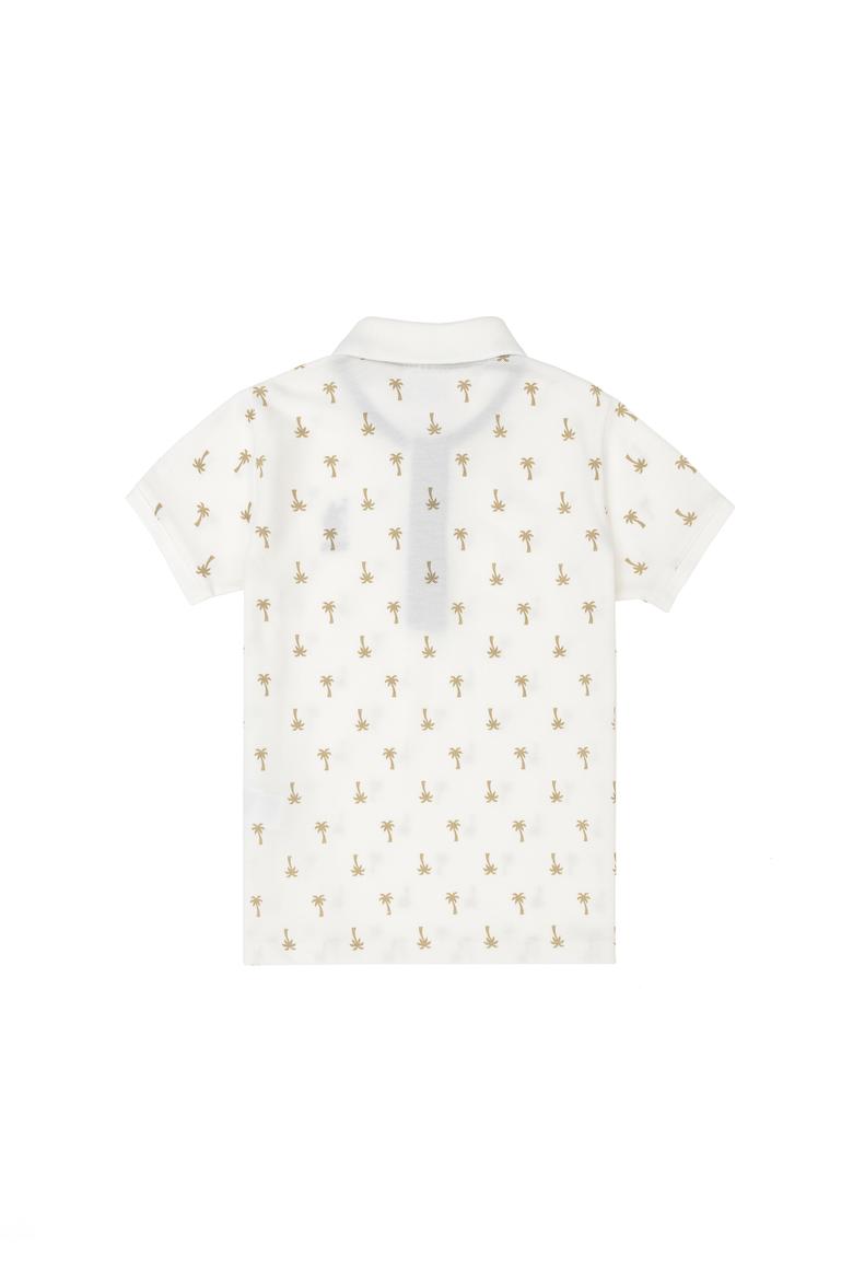 Erkek Çocuk Ekru Polo Yaka Tişört - 50288073014