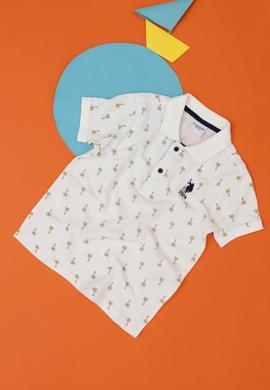 Erkek Çocuk Ekru Polo Yaka Tişört - 50288073014