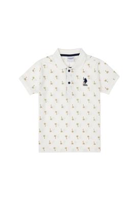 Erkek Çocuk Ekru Polo Yaka Tişört - 50288073014