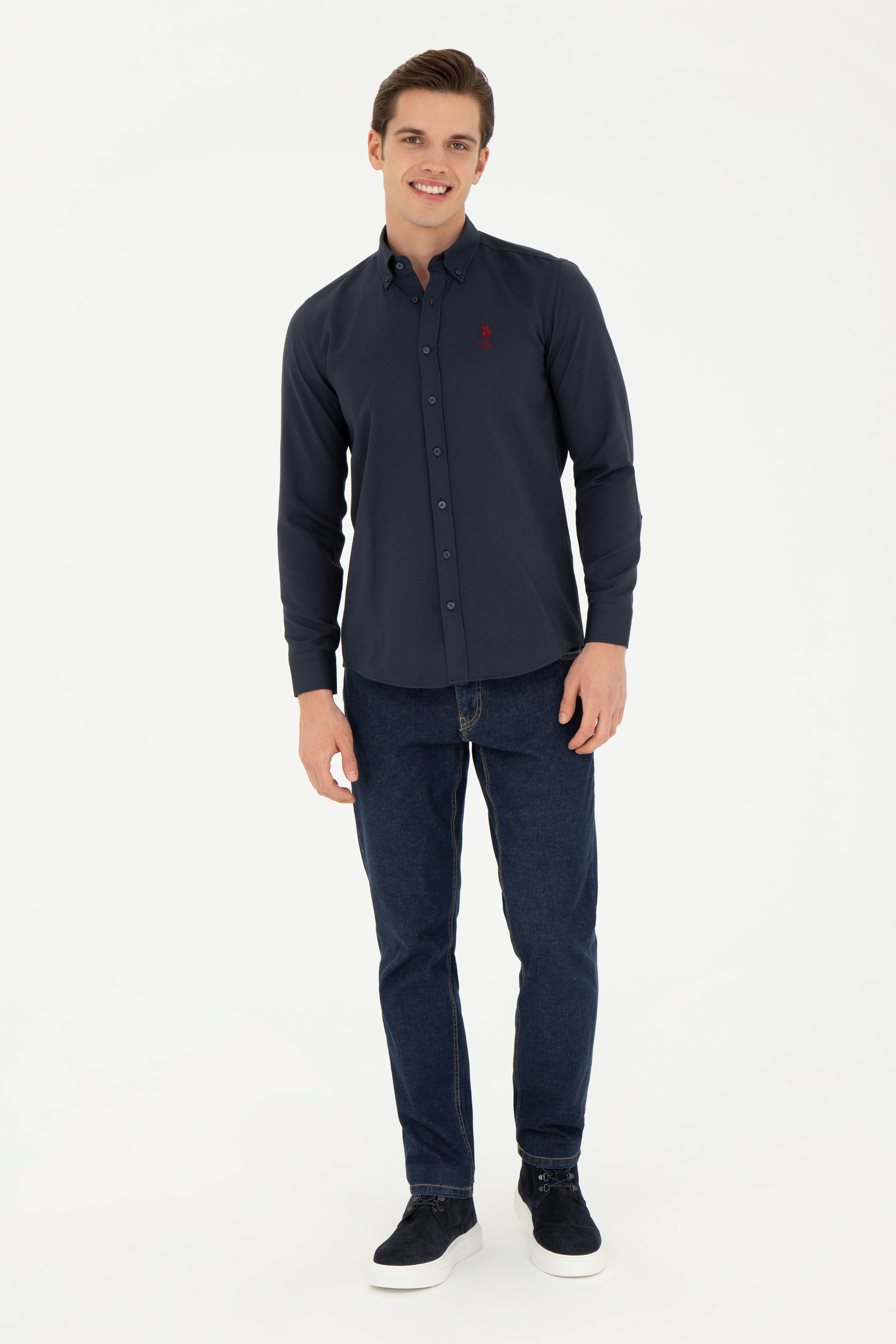 Erkek Koyu Mavi Jean Pantolon - Image 3