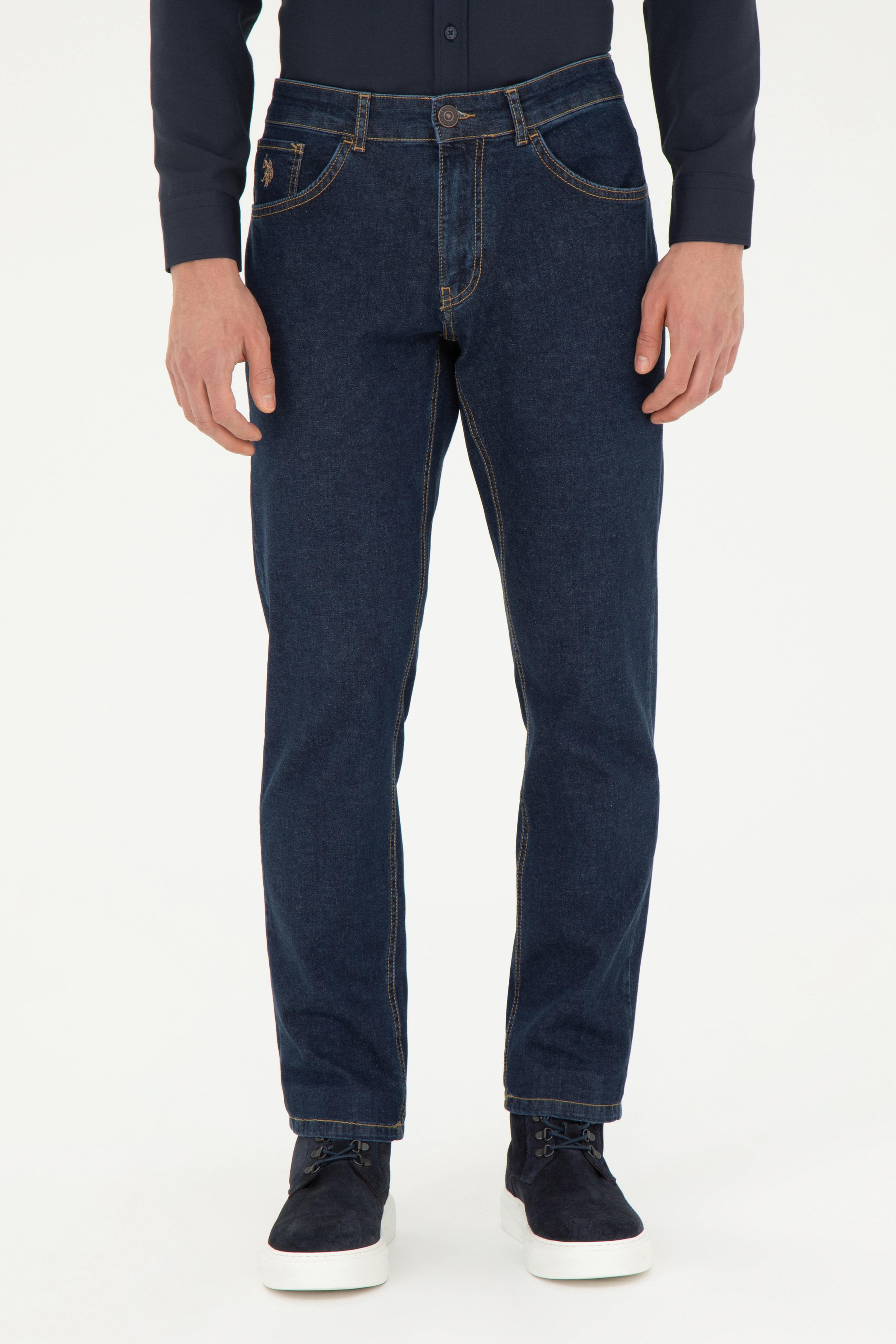 Erkek Koyu Mavi Jean Pantolon - Image 2