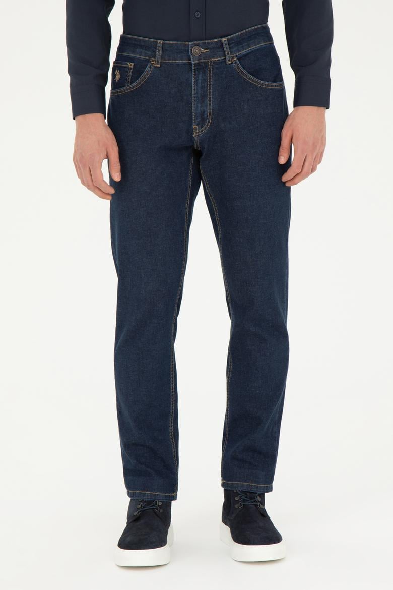 Erkek Koyu Mavi Jean Pantolon - 50266162047