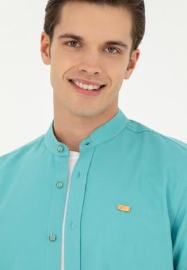 Erkek Mint Uzun Kollu Gömlek - 50263721014