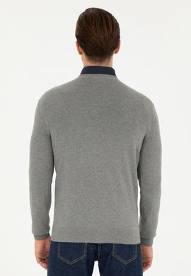 Erkek Gri Melanj Basic Kazak - 50275819014