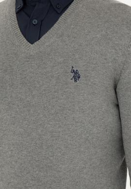 Erkek Gri Melanj Basic Kazak - 50275819014