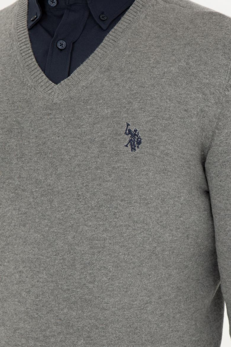 Erkek Gri Melanj Basic Kazak - 50275819014