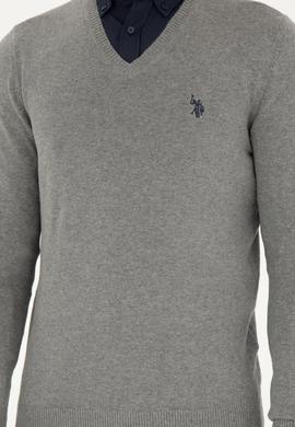 Erkek Gri Melanj Basic Kazak - 50275819014