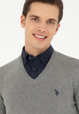 Erkek Gri Melanj Basic Kazak - 50275819014