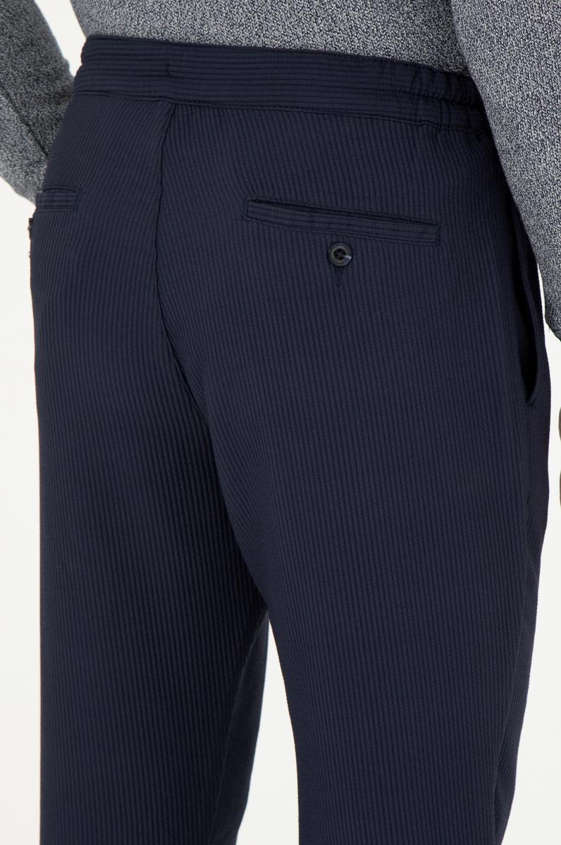 Erkek Lacivert Kanvas Pantolon