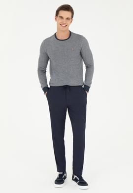 Erkek Lacivert Kanvas Pantolon - 50272361157