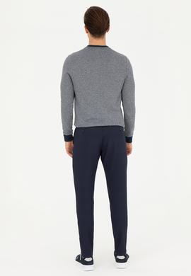 Erkek Lacivert Kanvas Pantolon - 50272361157