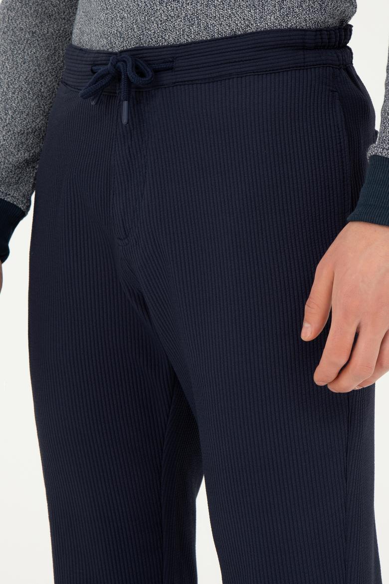 Erkek Lacivert Kanvas Pantolon - 50272361157