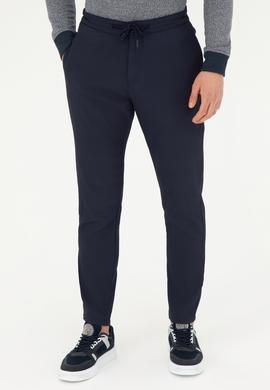 Erkek Lacivert Kanvas Pantolon - 50272361157