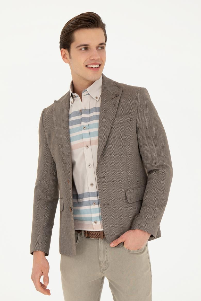 Erkek Kahverengi Ceket - 50273341020