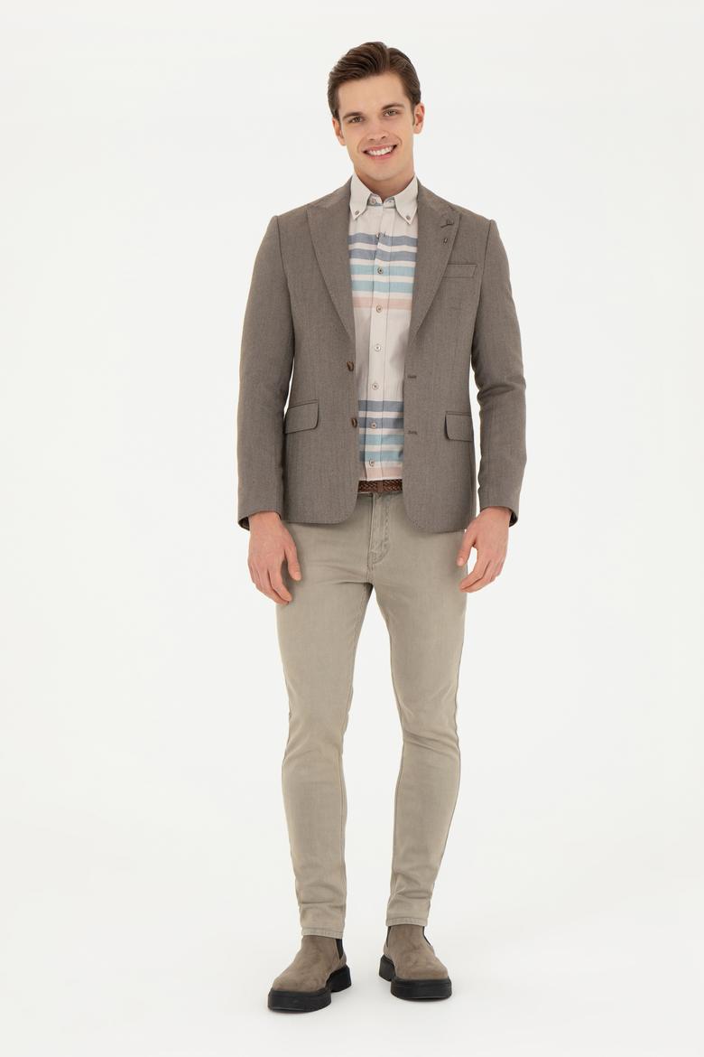 Erkek Kahverengi Ceket - 50273341020