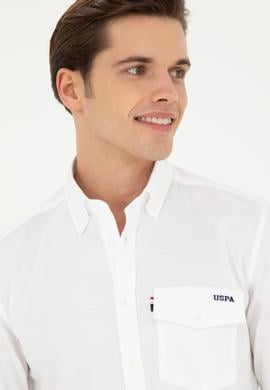 Erkek Beyaz Uzun Kollu Gömlek - 50283364010