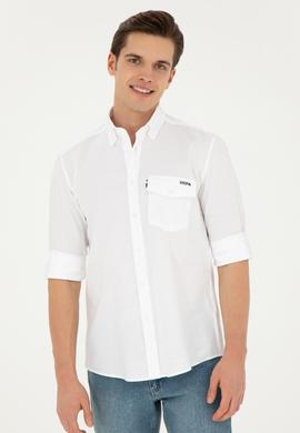 Erkek Beyaz Uzun Kollu Gömlek - 50283364010