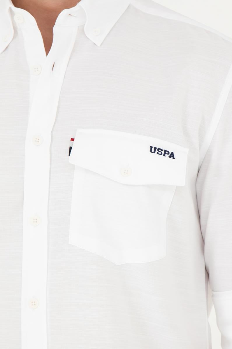 Erkek Beyaz Uzun Kollu Gömlek