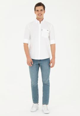 Erkek Beyaz Uzun Kollu Gömlek - 50283364010