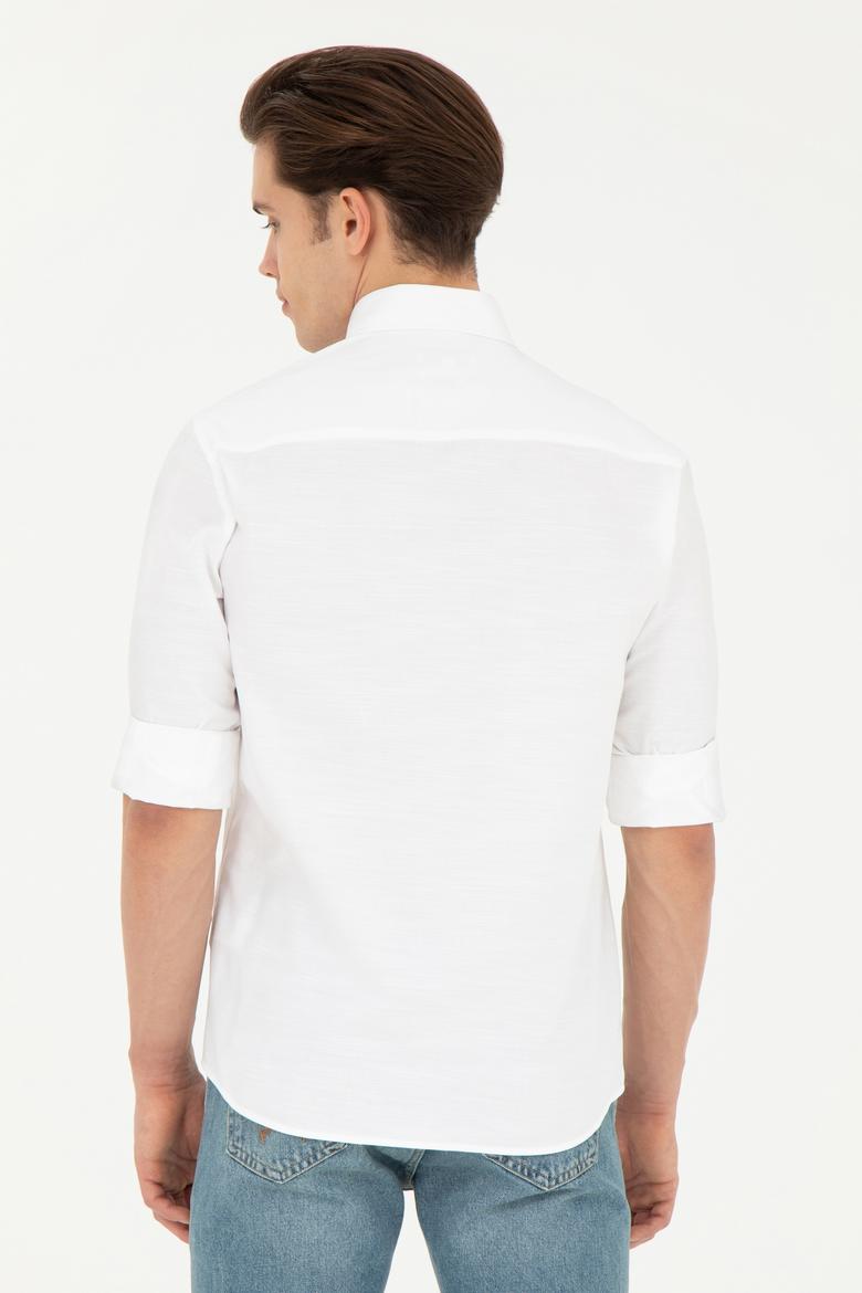 Erkek Beyaz Uzun Kollu Gömlek - 50283364010