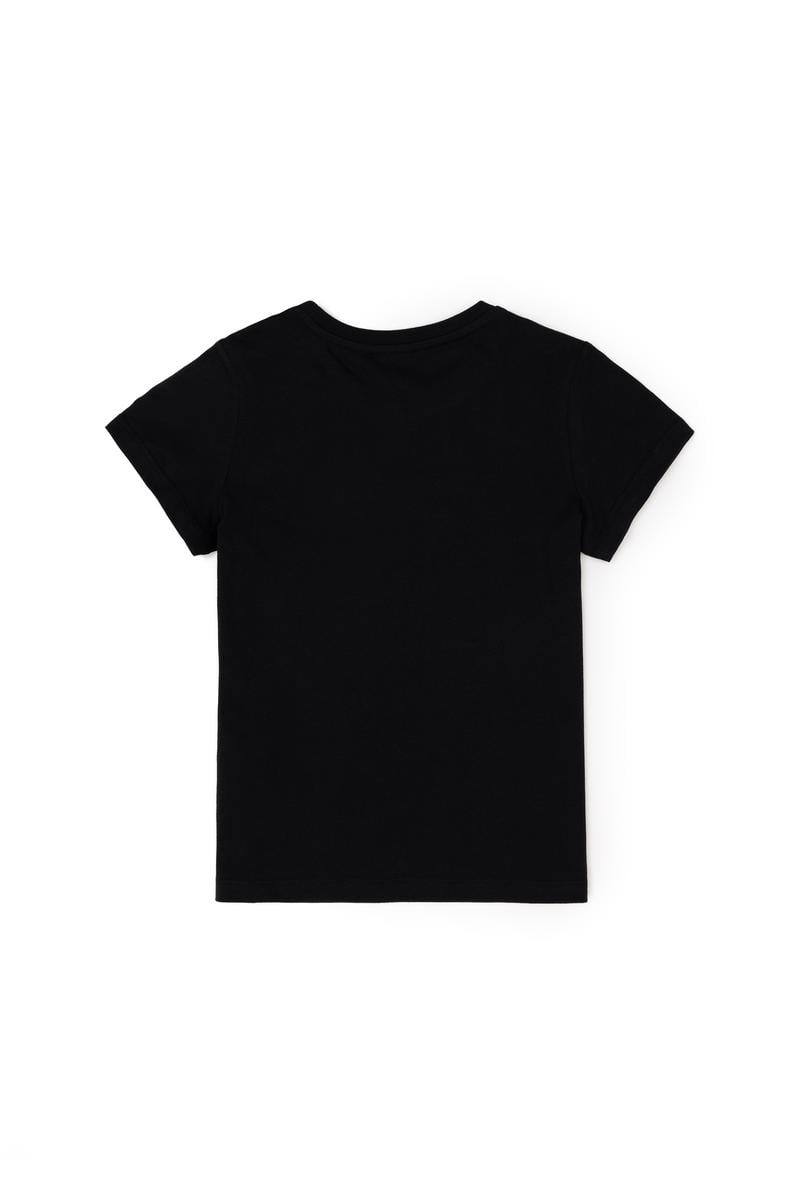 Erkek Çocuk Siyah Bisiklet Yaka Tişört