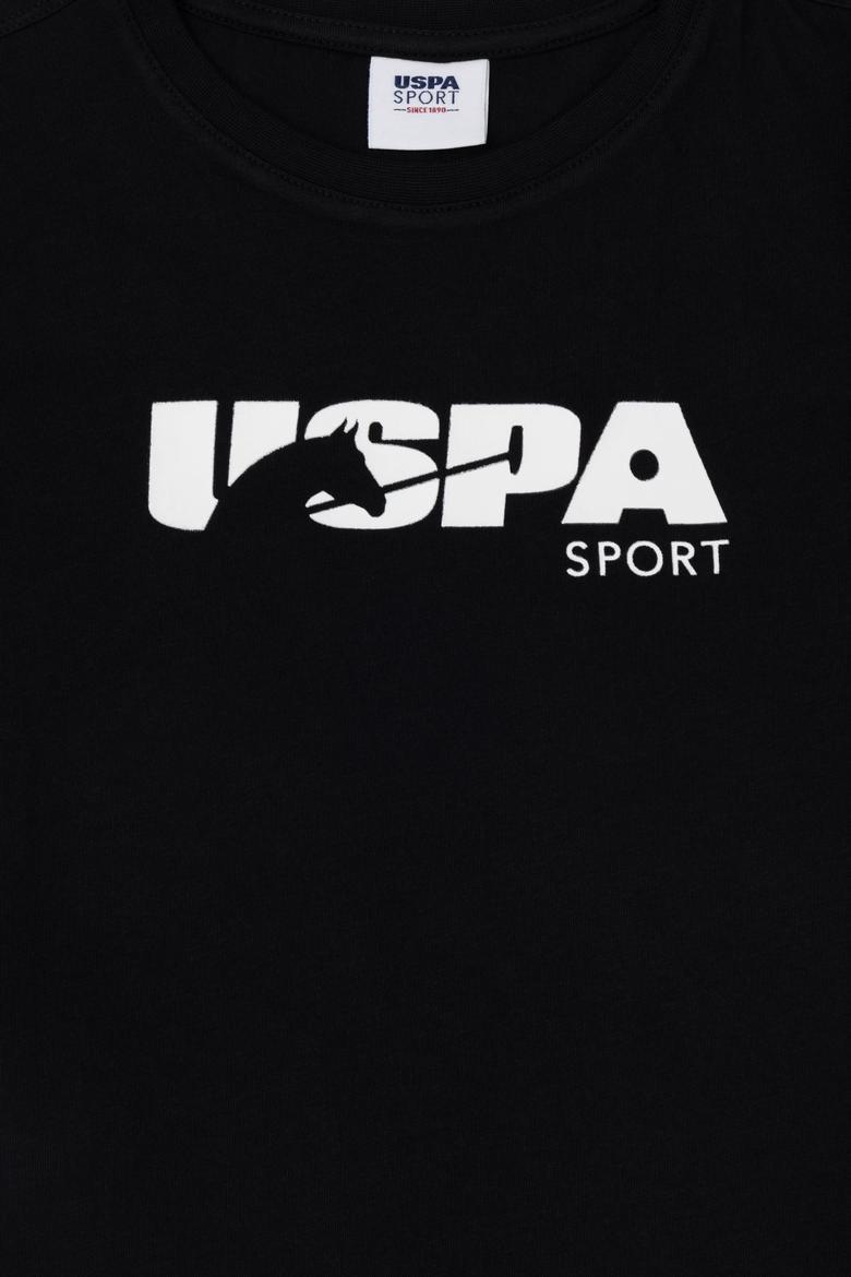 Erkek Çocuk Siyah Bisiklet Yaka Tişört - 50281843061