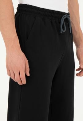 Erkek Siyah Örme Şort - 50279619008