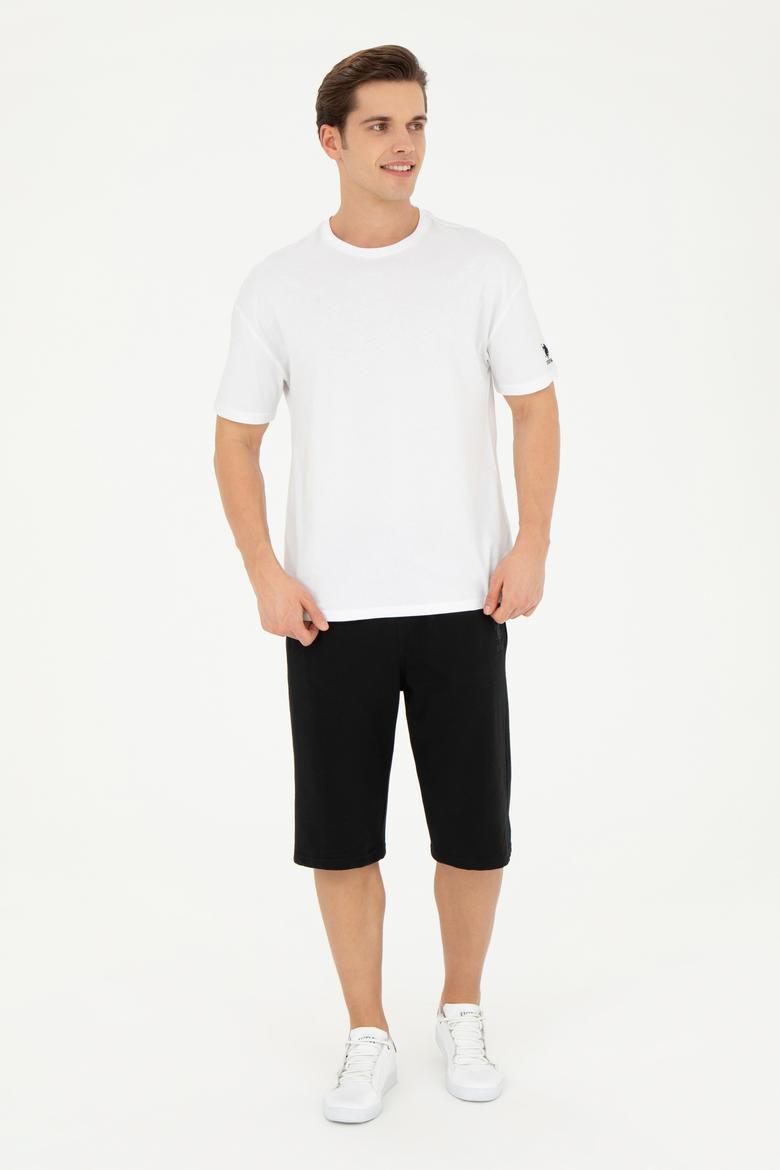 Erkek Siyah Örme Şort - 50279619008