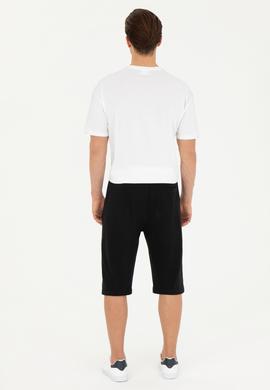 Erkek Siyah Örme Şort - 50279619008