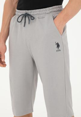 Erkek Koyu Gri Örme Şort - 50279619089