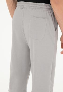 Erkek Koyu Gri Örme Şort - 50279619089