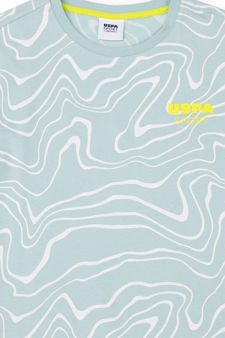 Erkek Çocuk Su Yeşili Bisiklet Yaka Tişört - 50281838038