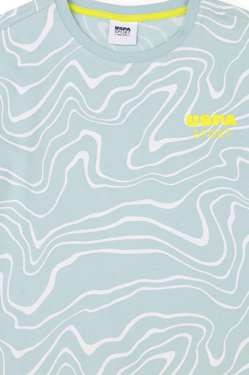 Erkek Çocuk Su Yeşili Bisiklet Yaka Tişört