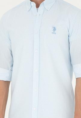 Erkek Saks Uzun Kollu Gömlek - 50284894006