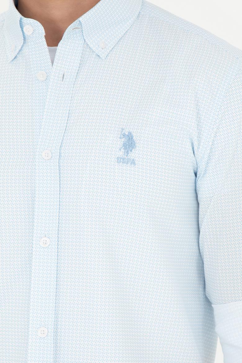 Erkek Saks Uzun Kollu Gömlek - 50284894006