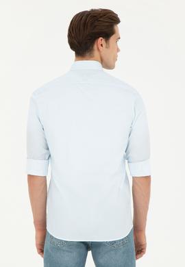 Erkek Saks Uzun Kollu Gömlek - 50284894006