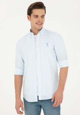 Erkek Saks Uzun Kollu Gömlek - 50284894006