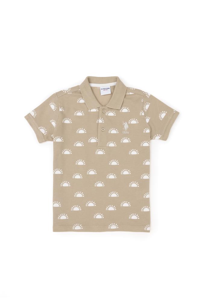 Erkek Çocuk Açık Haki Polo Yaka Tişört