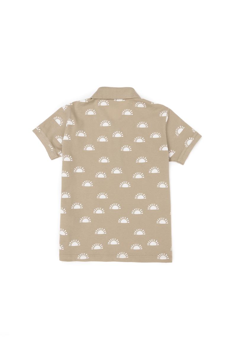 Erkek Çocuk Açık Haki Polo Yaka Tişört - 50281522002