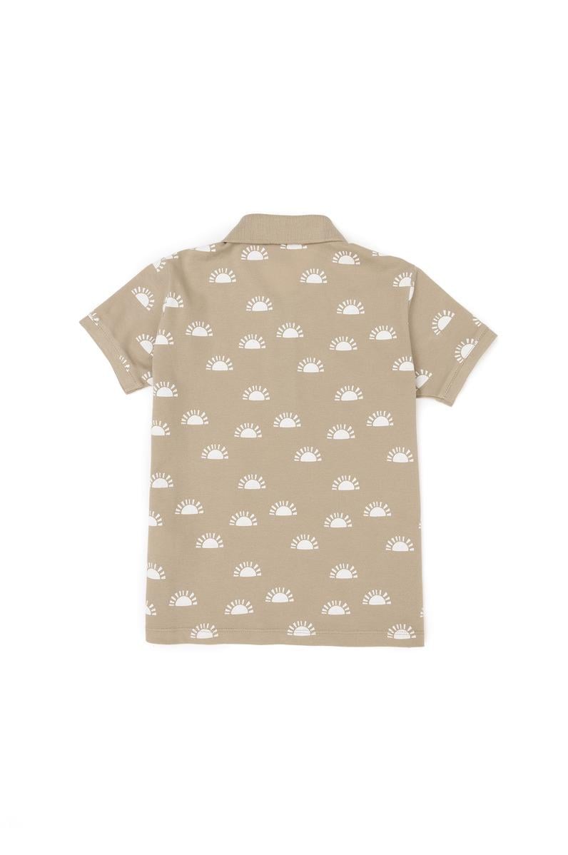 Erkek Çocuk Açık Haki Polo Yaka Tişört